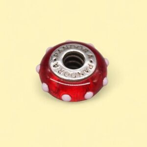 Pandora Red and White Polka Dot Charm